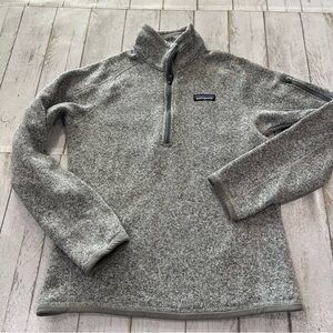 Patagonia Women's Better Sweater Full Zip Fleece Heather Gray Sz S